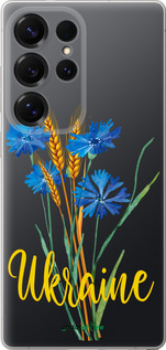 Силиконовый чехол Ukraine v2 для Samsung Galaxy S25 Ultra - 5445u-3805 изображение 