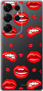 Силиконовый чехол Губы v3 для Samsung Galaxy S25 Ultra - 5477u-3805 изображение 