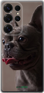 Силиконовый чехол Милый бульдог для Samsung Galaxy S25 Ultra - 5546u-3805 изображение 