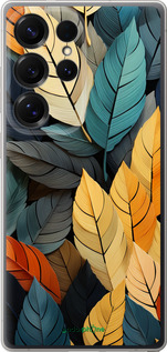 Силиконовый чехол Кольорове листя для Samsung Galaxy S25 Ultra - 5644u-3805 изображение 