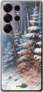 Силиконовый чехол Зимний пейзаж для Samsung Galaxy S25 Ultra - 5814u-3805 изображение 