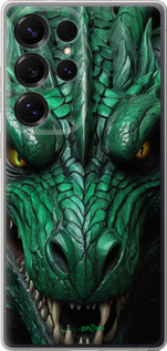 Силиконовый чехол Зелёный дракон v2 для Samsung Galaxy S25 Ultra - 5817u-3805 изображение 