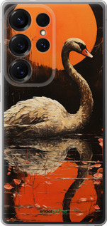 Силиконовый чехол Лебедь для Samsung Galaxy S25 Ultra - 5964u-3805 изображение 