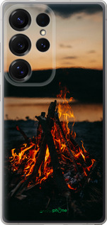 Силиконовый чехол Огонь для Samsung Galaxy S25 Ultra - 6021u-3805 изображение 