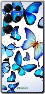 Силиконовый чехол Бабочки для Samsung Galaxy S25 Ultra - 6023u-3805 изображение 