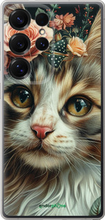 Силиконовый чехол Cats and flowers для Samsung Galaxy S25 Ultra - 6069u-3805 изображение 