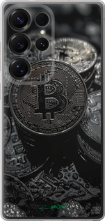 Силіконовий чехол Black Bitcoin для Samsung Galaxy S25 Ultra - 6090u-3805 изображение 