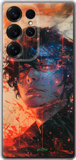 Силиконовый чехол Лицо в пламени для Samsung Galaxy S25 Ultra - 6127u-3805 изображение 