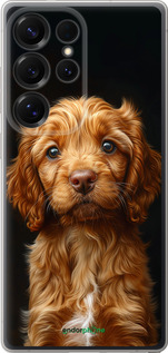 Силіконовий чехол Cocker spaniel на чорному фоні для Samsung Galaxy S25 Ultra - 6137u-3805 изображение 