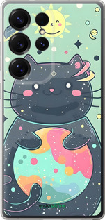 Силиконовый чехол Милый котик для Samsung Galaxy S25 Ultra - 6364u-3805 изображение 
