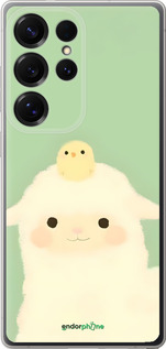 Силиконовый чехол Барашек и ципленок для Samsung Galaxy S25 Ultra - 6369u-3805 изображение 