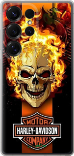 Силиконовый чехол Харлей девидсон для Samsung Galaxy S25 Ultra - 6370u-3805 изображение 