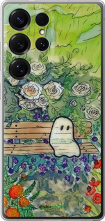 Силиконовый чехол Грустное привидение для Samsung Galaxy S25 Ultra - 6403u-3805 изображение 