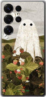 Силиконовый чехол Клубничные поля и привидения для Samsung Galaxy S25 Ultra - 6426u-3805 изображение 