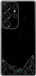 Силіконовий чехол Чорно білі абстрактні гори для Samsung Galaxy S25 Ultra - 6437u-3805 изображение 