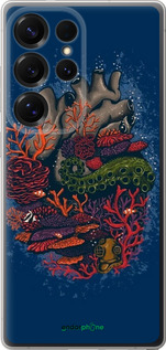 Силиконовый чехол Сердце моря для Samsung Galaxy S25 Ultra - 6506u-3805 изображение 