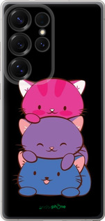 Силиконовый чехол Милые кошки для Samsung Galaxy S25 Ultra - 6518u-3805 изображение 