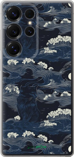 Силиконовый чехол Морская тематика в стиле арт-деко для Samsung Galaxy S25 Ultra - 6520u-3805 изображение 