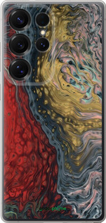 Силиконовый чехол С изображением абстрактной живописи для Samsung Galaxy S25 Ultra - 6530u-3805 изображение 