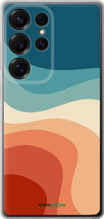 Силіконовий чехол У стилі ретро з хвилями для Samsung Galaxy S25 Ultra - 6531u-3805 изображение 