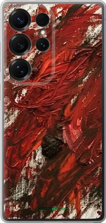 Силіконовий чехол Абстрактна композиція в червоних тонах для Samsung Galaxy S25 Ultra - 6541u-3805 изображение 