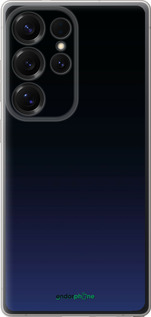 Силиконовый чехол Градиент в тёмно - синем стиле для Samsung Galaxy S25 Ultra - 6542u-3805 изображение 