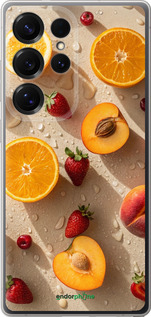 Силиконовый чехол Фрукты 3 для Samsung Galaxy S25 Ultra - 6703u-3805 изображение 