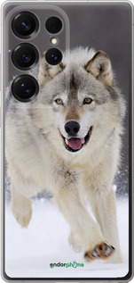 Силиконовый чехол Бегущий волк для Samsung Galaxy S25 Ultra - 826u-3805 изображение 