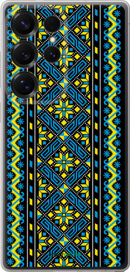 Силиконовый чехол Вышиванка 39 для Samsung Galaxy S25 Ultra - 1173u-3805 изображение 