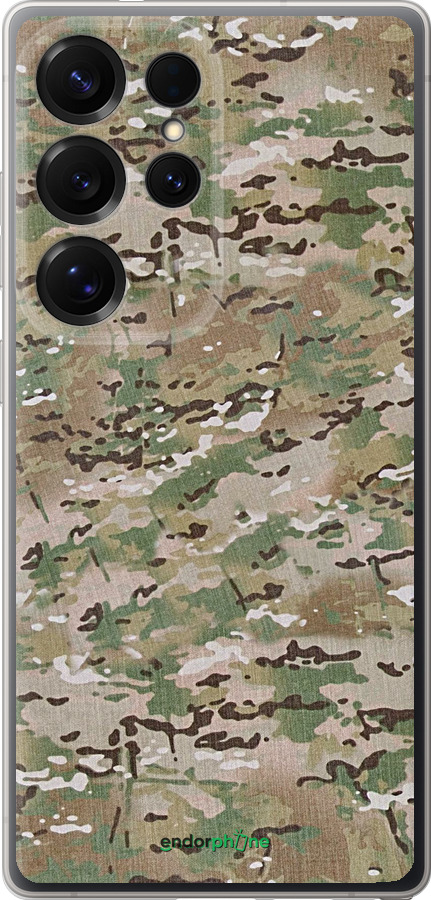 Силиконовый чехол Камуфляж v5 для Samsung Galaxy S25 Ultra - 1201u-3805 изображение 