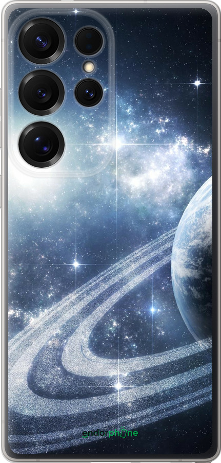 Силіконовий чехол Кільця Сатурна для Samsung Galaxy S25 Ultra - 173u-3805 изображение 