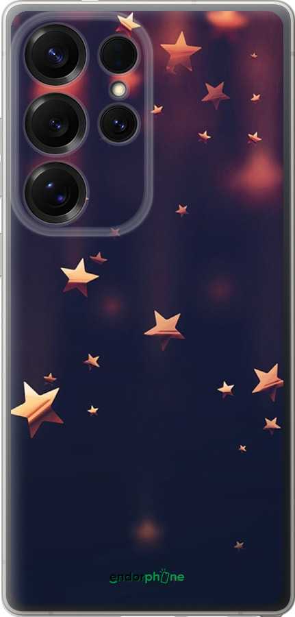 Силиконовый чехол Падающие звезды для Samsung Galaxy S25 Ultra - 3974u-3805 изображение 