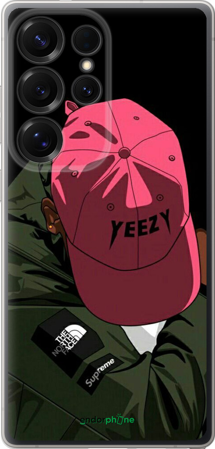 Силиконовый чехол logo de yeezy для Samsung Galaxy S25 Ultra - 3995u-3805 изображение 