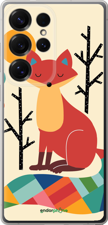 Силиконовый чехол Rainbow fox для Samsung Galaxy S25 Ultra - 4010u-3805 изображение 