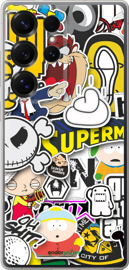 Силіконовий чехол Popular logos для Samsung Galaxy S25 Ultra - 4023u-3805 изображение 