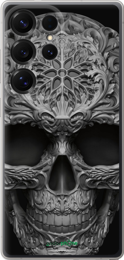 Силиконовый чехол skull-ornament для Samsung Galaxy S25 Ultra - 4101u-3805 изображение 