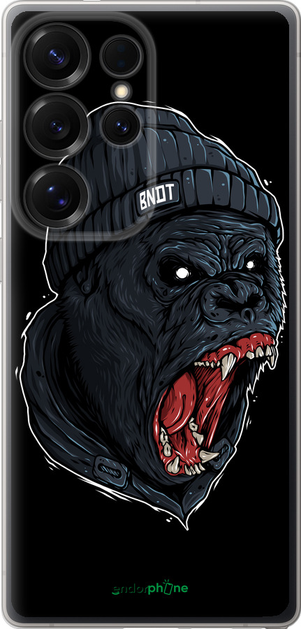 Силиконовый чехол Обезьяна в ярости для Samsung Galaxy S25 Ultra - 4137u-3805 изображение 