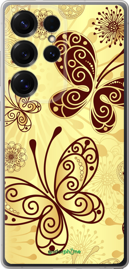 Силиконовый чехол Красивые бабочки для Samsung Galaxy S25 Ultra - 4170u-3805 изображение 