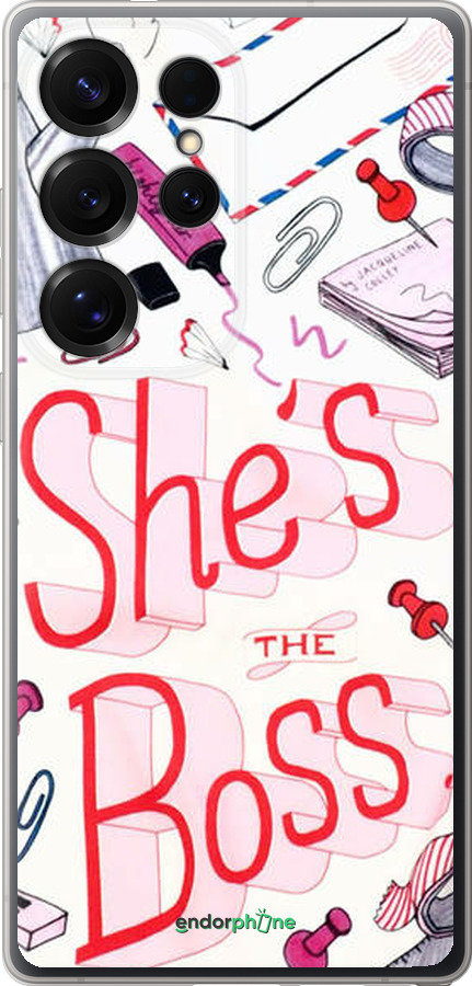 Силиконовый чехол she's the  boss для Samsung Galaxy S25 Ultra - 4254u-3805 изображение 