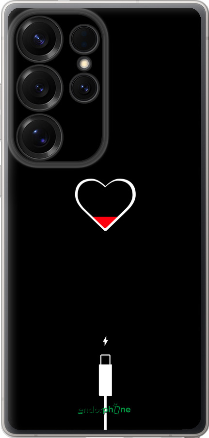 Силиконовый чехол Подзарядка сердца для Samsung Galaxy S25 Ultra - 4274u-3805 изображение 