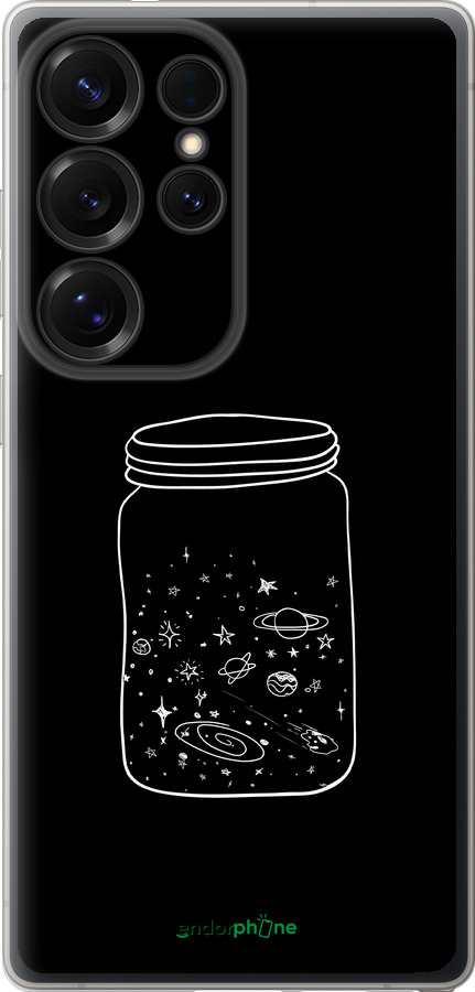 Силиконовый чехол Космос в банке для Samsung Galaxy S25 Ultra - 4297u-3805 изображение 