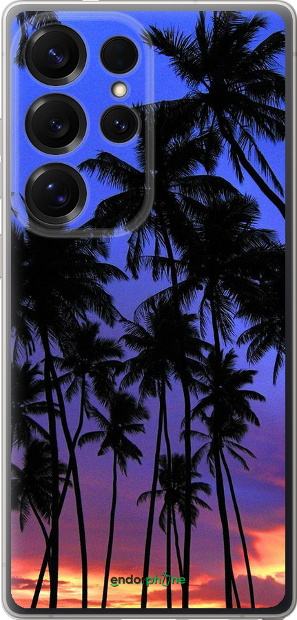 Силиконовый чехол Пальмы для Samsung Galaxy S25 Ultra - 4324u-3805 изображение 