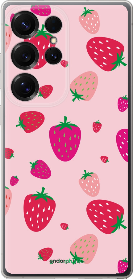 Силиконовый чехол Клубнички для Samsung Galaxy S25 Ultra - 4332u-3805 изображение 