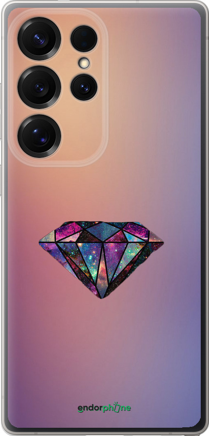 Силиконовый чехол Диамант для Samsung Galaxy S25 Ultra - 4352u-3805 изображение 