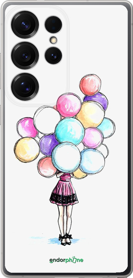 Силиконовый чехол Шарики для Samsung Galaxy S25 Ultra - 4387u-3805 изображение 