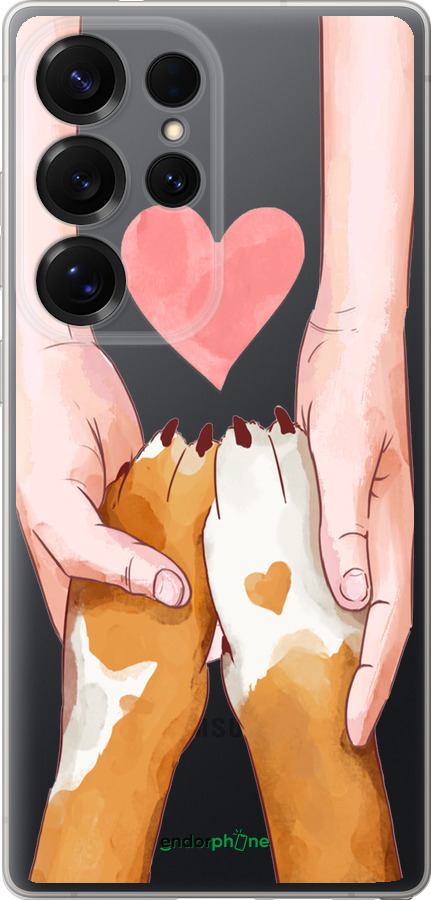 Силиконовый чехол Дружба для Samsung Galaxy S25 Ultra - 4410u-3805 изображение 
