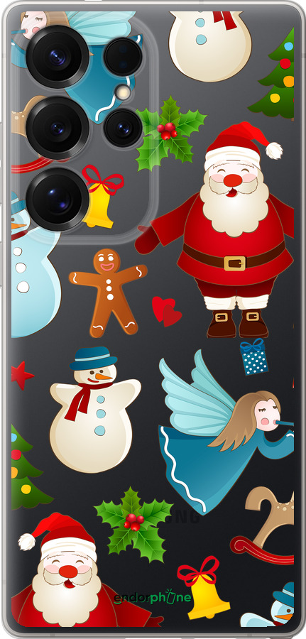 Силиконовый чехол Новогодний 1 для Samsung Galaxy S25 Ultra - 4614u-3805 изображение 
