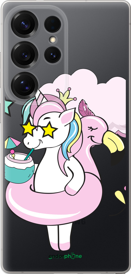 Силиконовый чехол Crown Unicorn для Samsung Galaxy S25 Ultra - 4660u-3805 изображение 