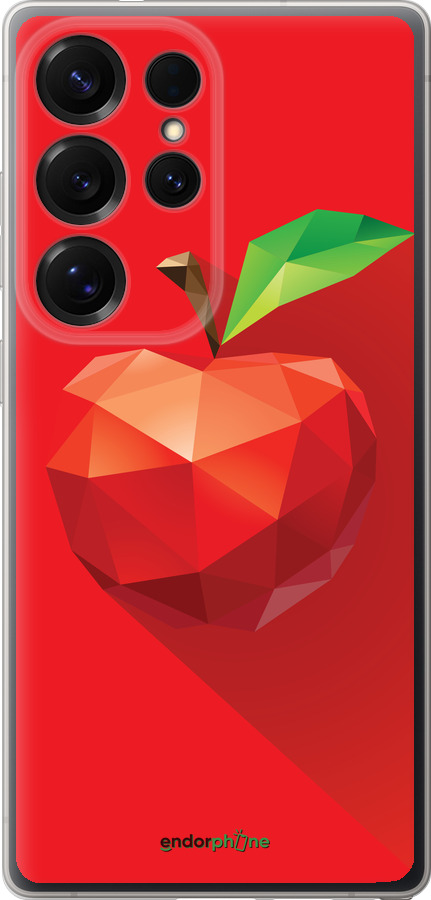 Силиконовый чехол Яблоко для Samsung Galaxy S25 Ultra - 4696u-3805 изображение 
