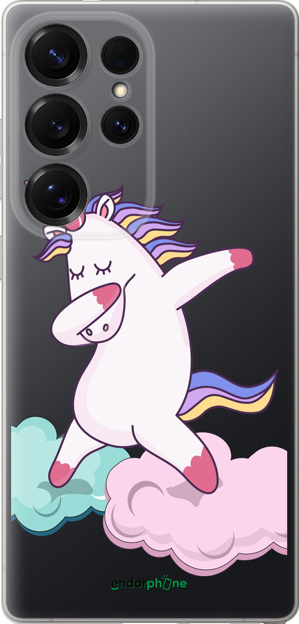 Силиконовый чехол Единорог для Samsung Galaxy S25 Ultra - 4702u-3805 изображение 